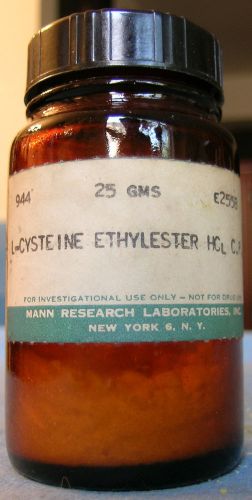 L-cysteine ethyl ester, Mann Research Laboratories