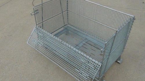 Collapsible stacking storage bin - wire basket - 20x32 - 21 inches tall for sale