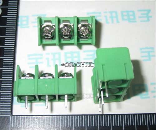 10pcs 3 pin barrier terminal block connector 7.62 mm pitch 300v 20a #1128120