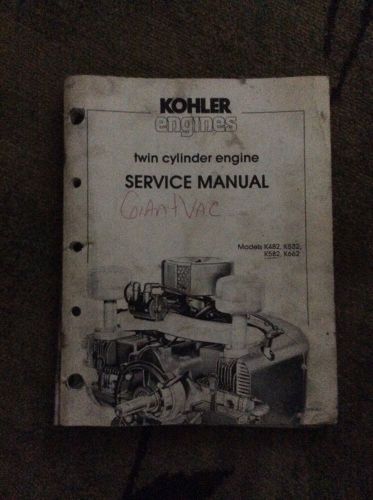 Kohler Engines Twin Cylinder Engine Service Manual K482 K532 K582 K662 Parts Too