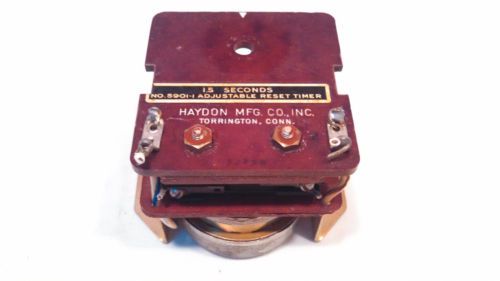 Haydon mfg  1.5 seconds adjustable reset timer #5901-1  mechanical = 4rpm 115v for sale