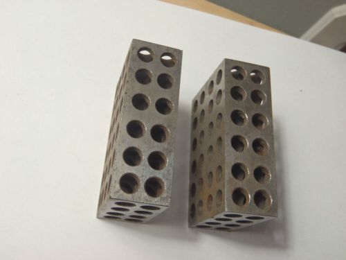 1,2,3 jobbing small blocks set double rows of holes