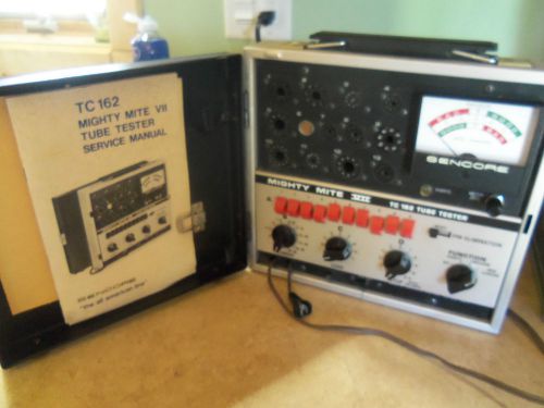 Sencore TC162 Mighty Mite VII Tube Tester Works Clean Tube Set-Up Book Included