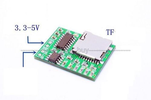 MP3 Decoder Board TF Card Audio Decoding Module with 3W Amplifier 3.3-5V