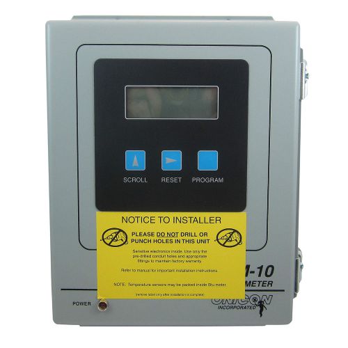 Onicon system-10 btu meter energy flow temp data w lcd display solid state for sale
