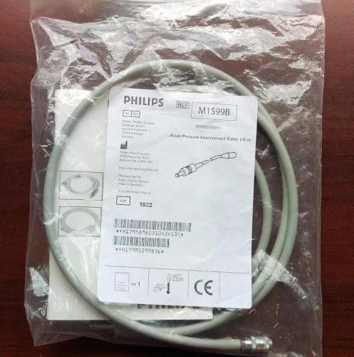 Philips Adult Pressure Interconnect Cable 3.0m #M1599B NEW/SEALED 1 EACH