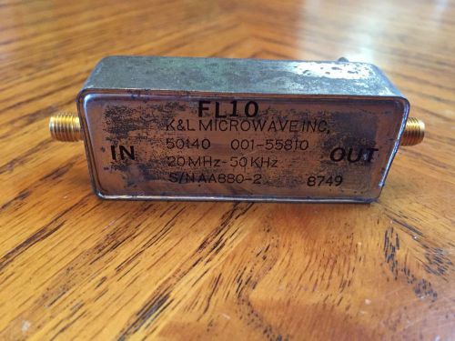 K&amp;L Microwave Filter Band Pass 20MHz-50KHz 50140