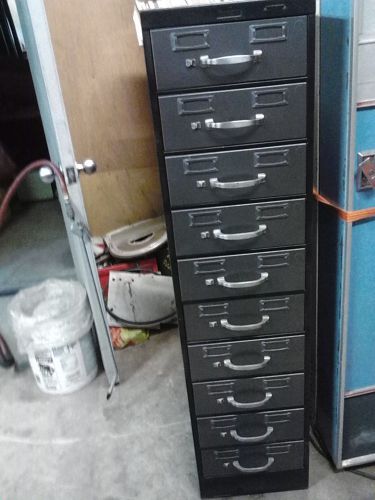 10 drawer card file cabinet