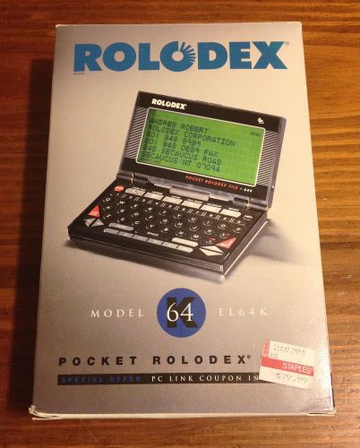 Rolodex Model 64K EL64K Pocket Rolodex File Vintage