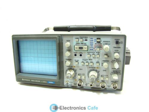 Hitachi v-665a 60mhz portable industrial 2-channel oscilloscope for sale