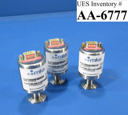 MKS 41A13DGA2AA040 Baratron Pressure Switch 133.32 kPa Lot of 3 used working