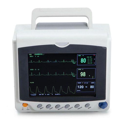 Contec CMS-6000C patient monitor Vital Sign 8.4&#034; SPO2/PR/ECG/NIBP + Printer  AA