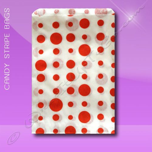 Candy Stripe Bags 10 x 14 –  Red Dots