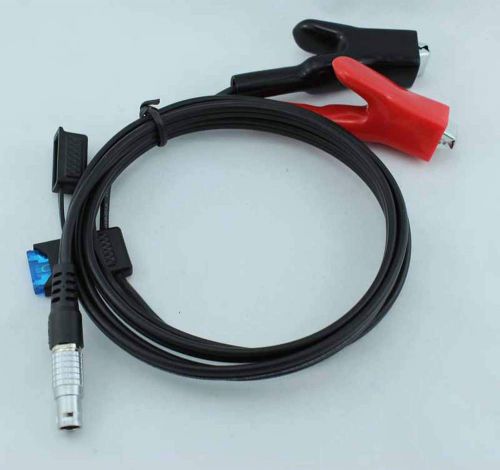 Brand new power cable for leica total station 5-pin (0b) wire to alligator clips for sale