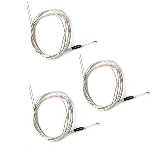 Cyclemore 3 pcs ntc3950 wired thermistor 100k ohm for reprap 3d printer extruder for sale