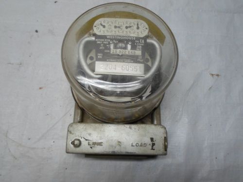 Vintage Westinghouse Wwatthour Electrical Meter Type CA, 15A, 240V, 3 Wire