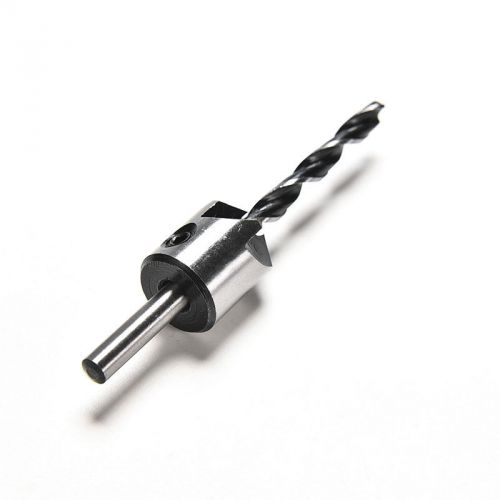 Flute HSS 5 Flute Countersink Drill Bits Woodworking Chamfer Device + Wrench K0