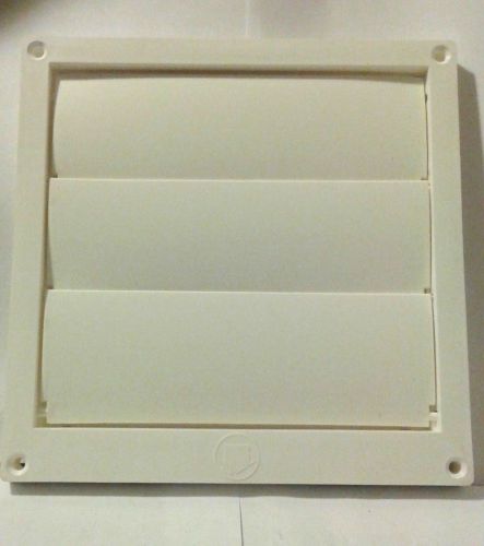 EX-HLFW 06 6-Inch Diameter Louvered Plastic Flush Hood, White No