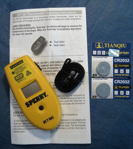 Temperature Check -67 to 482 Non-Contact Infrared Thermometer - Sperry IRT100