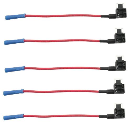 5 pc micro blade fuse safety fuse block tap dual circuit adapter car holder for sale