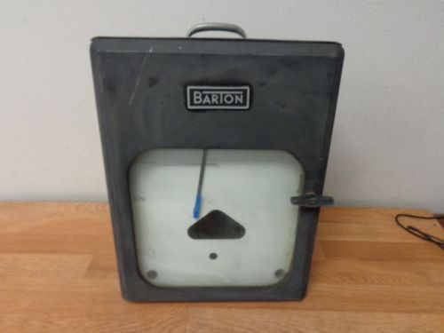 Barton 242E-33316 Temperature Pressure Recorder Used Working Free Shipping