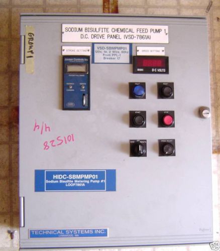 TECHNICAL SYSTEMS CHEMICAL FEED PUMP DC DRIVE PANEL