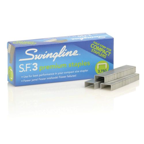 Swingline sf3 premium staples 105 strip chisel pt 3750/box, 2 boxes [7500 total] for sale