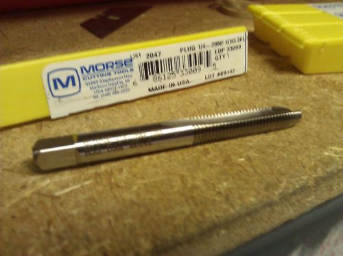 1/4&#034; unf 28 gh3 high speed steel 2 flute spiral point plug tap for sale