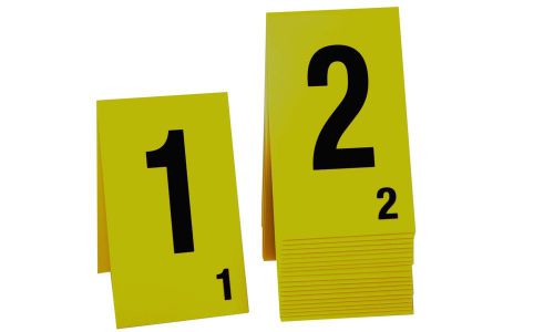 Crime scene large markers 1-20, yellow plastic- tent style, free shipping for sale