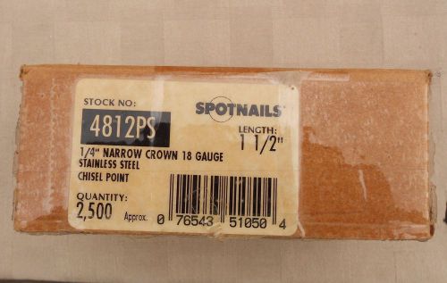 Spot Nails 4812PS 1/4-Inch 18-Gauge Stainless Steel Staple