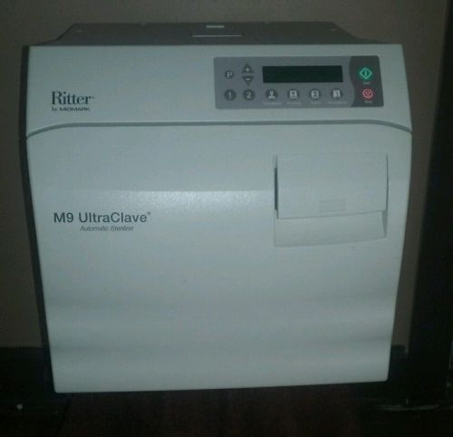 Ritter/midmark m9 ultraclave, steam sterilizer/autoclave m9-022 *only 42 cycles! for sale
