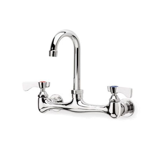 Krowne 12-802L - Commercial, 8&#034; Center Wall Faucet, 8-1/2&#034; Gooseneck, Low Lead