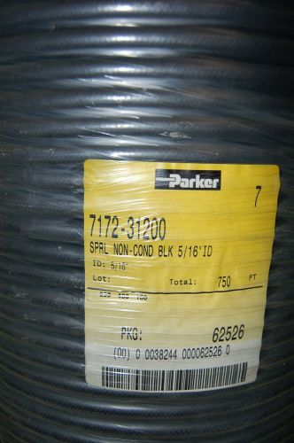 Parker 5/16 id  rubber non conductive hose 7172-31200 750 ft. roll for sale