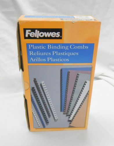 Fellowes Plastic Binding Combs NEW NIB 100 Pack pcs 1/2  Navy Blue Spines
