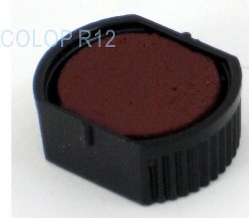 COLOP Printer E/ R12 INK PAD Spare Self Stamp Cirle small BL. Red Green Purple