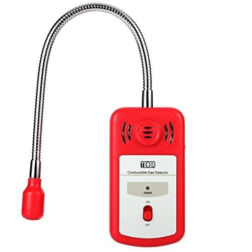 Tonor Combustible Gas Detector Portable Gas Leak Tester with Sound-light Alarm