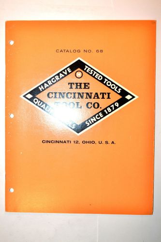 CINCINNATI Hargrave  TOOLS CATALOG No. 68 #RR835  Clamp chisel Punch Wrench