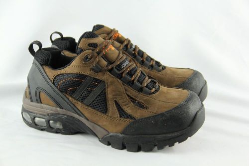 Mens NAUTILUS Safety Footwear N1700 Size 8 Wide Steel Toe Work Boots Brown