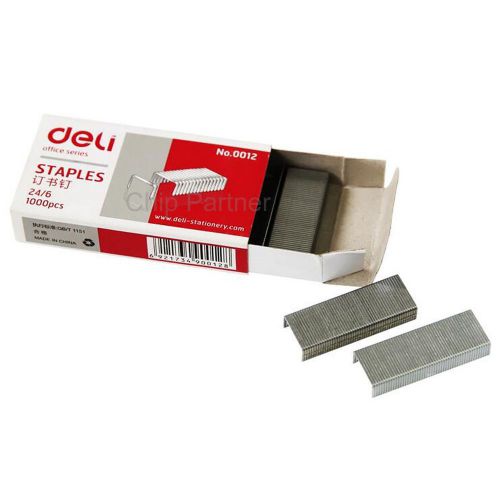 1000 Sharp Point Staples(6mm, 24/6)  Office Stationery