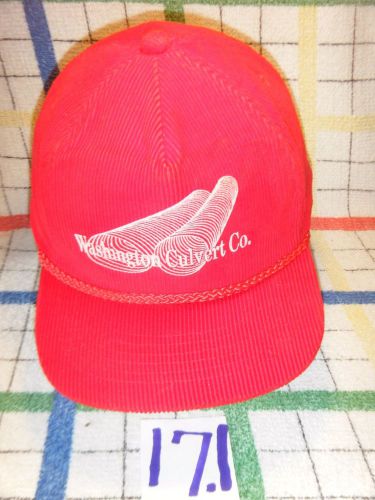 Washington Culvert Co. Baseball Hat/Cap