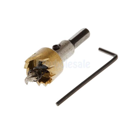 21mm hss high speed steel hole saw drill bit cutter tool f/ alloy metal wood for sale
