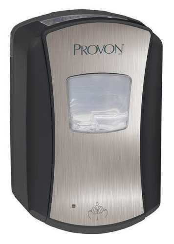 PROVON Dispenser Chrome Black 1372-04 LTX-7 Touch Hands Free Soap Dispenser