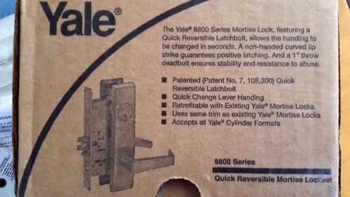 Yale 8800 Quick Reversible Mortise Lockset #C1346-B