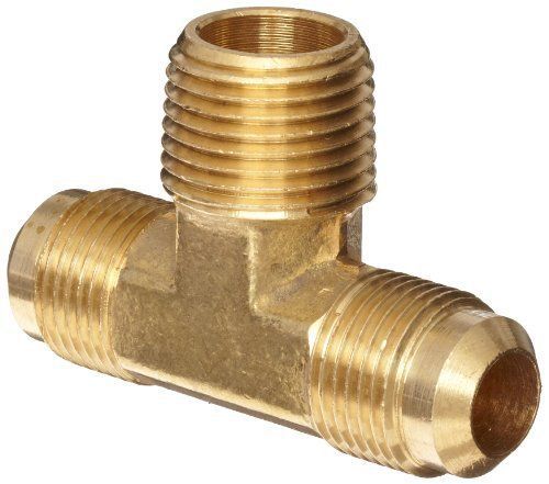 Brass tee fitting 3/8 &#034; flare x 1/4 &#034; npt for sale