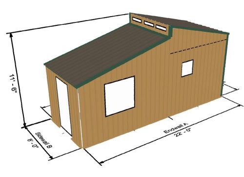 Tiny House All Metal Kit-8&#039; X 22&#039; with LOFT 8&#039; X 10&#039;-Can be Built on a TRAILER