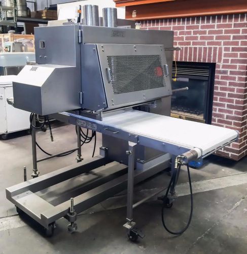 Grote s/a 522 automatic pendulum slicer/applicator with variable speed conveyor for sale