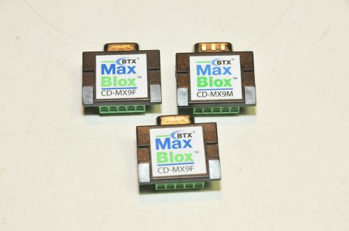 2x BTX Max Blox CD-MX9F + 1x BTX Max Blox CD-MX9M Terminal Block Connectors