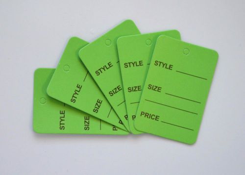 5000 Green Merchandise Price Jewelry Garment Store Paper Small Tags 4.5x2.5cm