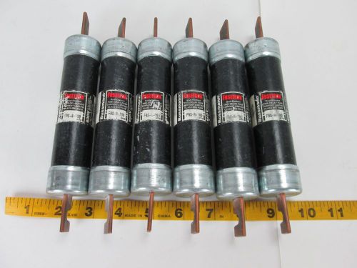 Lot of 6 fusetron dual element time delay limiting fuses frs-r-100 sku y1 cs for sale