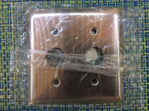 P&amp;S SS727 : SMOOTH 302SS 2 GANG FOR KL SERIES LOCK SW STAINLESS STEEL PLATE